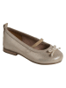 vertbaudet Leder-Ballerinas in Beige/ Gold