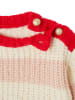 vertbaudet Pullover in Creme/ Rosa/ Rot