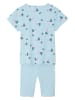 vertbaudet 2er-Set: Pyjamas in Hellblau/ Rosa/ Weiß