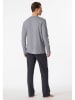 Schiesser Pyjama in Grau/ Anthrazit