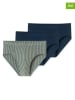Schiesser 3-delige set: slips donkerblauw/groen