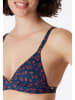 Schiesser Bikinitop donkerblauw/rood