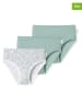Schiesser 3-delige set: slips groen/wit