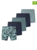 Schiesser 5-delige set: boxershorts turquoise/donkerblauw