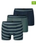 Schiesser 3-delige set: boxershorts donkerblauw/groen