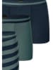 Schiesser 3-delige set: boxershorts donkerblauw/groen