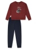 Schiesser Pyjama donkerblauw/rood