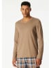 Schiesser Pyjama-Oberteil in Beige