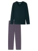 UNCOVER BY SCHIESSER Pyjama in Lila/ Dunkelblau