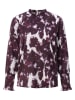creation L Blouse auberginekleurig/wit