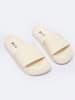 BIG STAR Klapki w kolorze kremowym