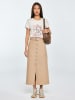 BIG STAR Spódnica w kolorze jasnobrązowym