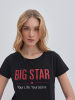 BIG STAR Koszulka w kolorze czarnym