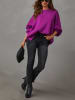Milan Kiss Pullover in Aubergine