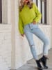 Milan Kiss Pullover in Limette