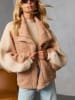 Milan Kiss Fleecejacke in Creme/ Beige