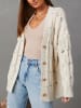 Milan Kiss Cardigan in Creme