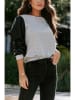 Milan Kiss Sweatshirt in Grau/ Schwarz