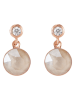 COEUR DE LION Rosévergold. Ohrstecker mit Swarovski Kristallen