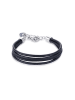 COEUR DE LION Leder-Armband in Schwarz