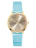 COEUR DE LION Quarzuhr in Hellblau / Gold