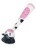 Vigar Spülbürste "Moo" in Rosa/ Schwarz/ Weiß - (H)25 cm