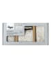 Vigar 4tlg. Waschbeckenzubehör-Set ''Zense'' in Beige - (B)28 x (H)13,5 x (T)11 cm