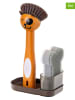 Vigar 3-delige set: afwasorganizer "Pets" oranje - (B)13,5 x (H)23 x (D)8 cm