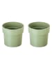 Vigar Doniczki (2 szt.) "Urban garden" w kolorze zielonym - wys. 16 x Ø 17,5 cm
