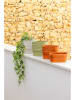 Vigar 4-delige set: bloempotten "Urban garden" in Terrakota - (B)17 x (H)8,5 x (D)8 cm