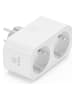 Woox Podwójne gniazdko elektryczne "R6153" w kolorze białym