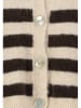 Sublevel Cardigan in Beige/ Dunkelbraun