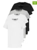Sublevel 5er-Set: Shirts in Schwarz/ Weiß/ Hellgrau