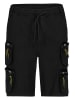 Authentic Style Cargobermudas in Schwarz