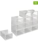 IDOMYA Essentials 12-delige set: opbergkisten wit - (B)32,5 x (H)14,5 x (D)23,5 cm