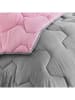IDOMYA Essentials Winter-Bettdecke in Grau/ Rosa