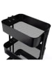 IDOMYA Essentials Trolley zwart - (B)44 x (H)75 x (D)36 cm