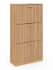 IDOMYA Essentials Schuhschrank "Faustine" in Hellbraun - (B)60 x (H)113 x (T)24 cm