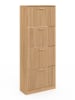 IDOMYA Essentials Schuhschrank "Faustine" in Hellbraun - (B)60 x (H)150 x (T)24 cm
