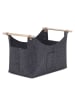 IDOMYA Essentials Kaminholz-Korb in Grau - (B)55 x (H)40 x (T)32 cm