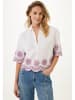 Mexx Bluse in Weiß/ Lila