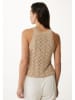 Mexx Top w kolorze beżowym