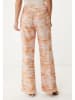 Mexx Leinen-Hose in Orange/ Rosé