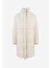Mexx Doorgestikte mantel wit