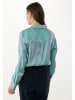 Mexx Bluzka "Shiny" w kolorze błękitnym