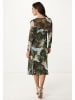 Mexx Kleid in Dunkelgrün/ Hellblau
