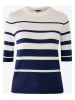 Mexx Pullover ''Aster'' in Weiß/ Dunkelblau