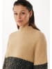 Mexx Rollkragenpullover in Beige/ Grau