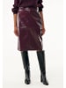 Mexx Spódnica w kolorze bordowym ze skóry syntetycznej