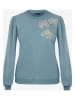 Mexx Sweatshirt ''Flower'' in Hellblau